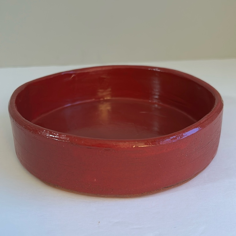 NEW Handmade Pottery Small Bowl in Rich Red